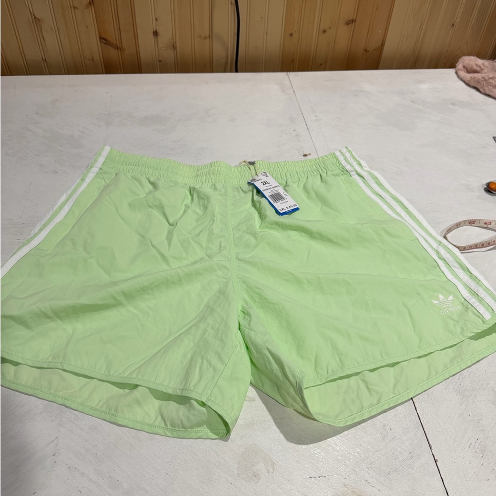 Adidas Mint Green Athletic Shorts New with Tags Size 2XL